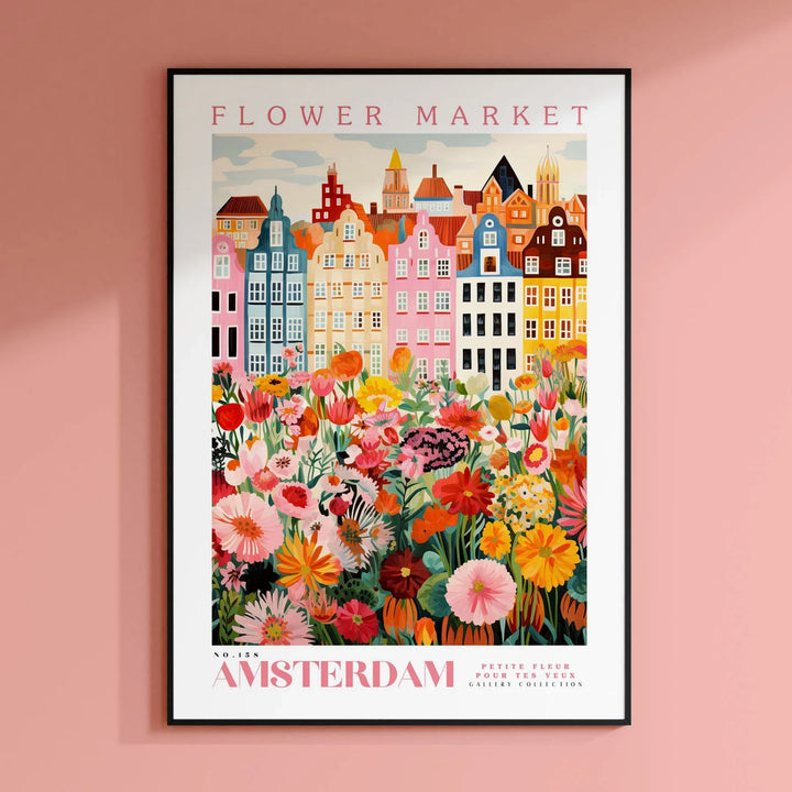 Amsterdam Flower Market Poster