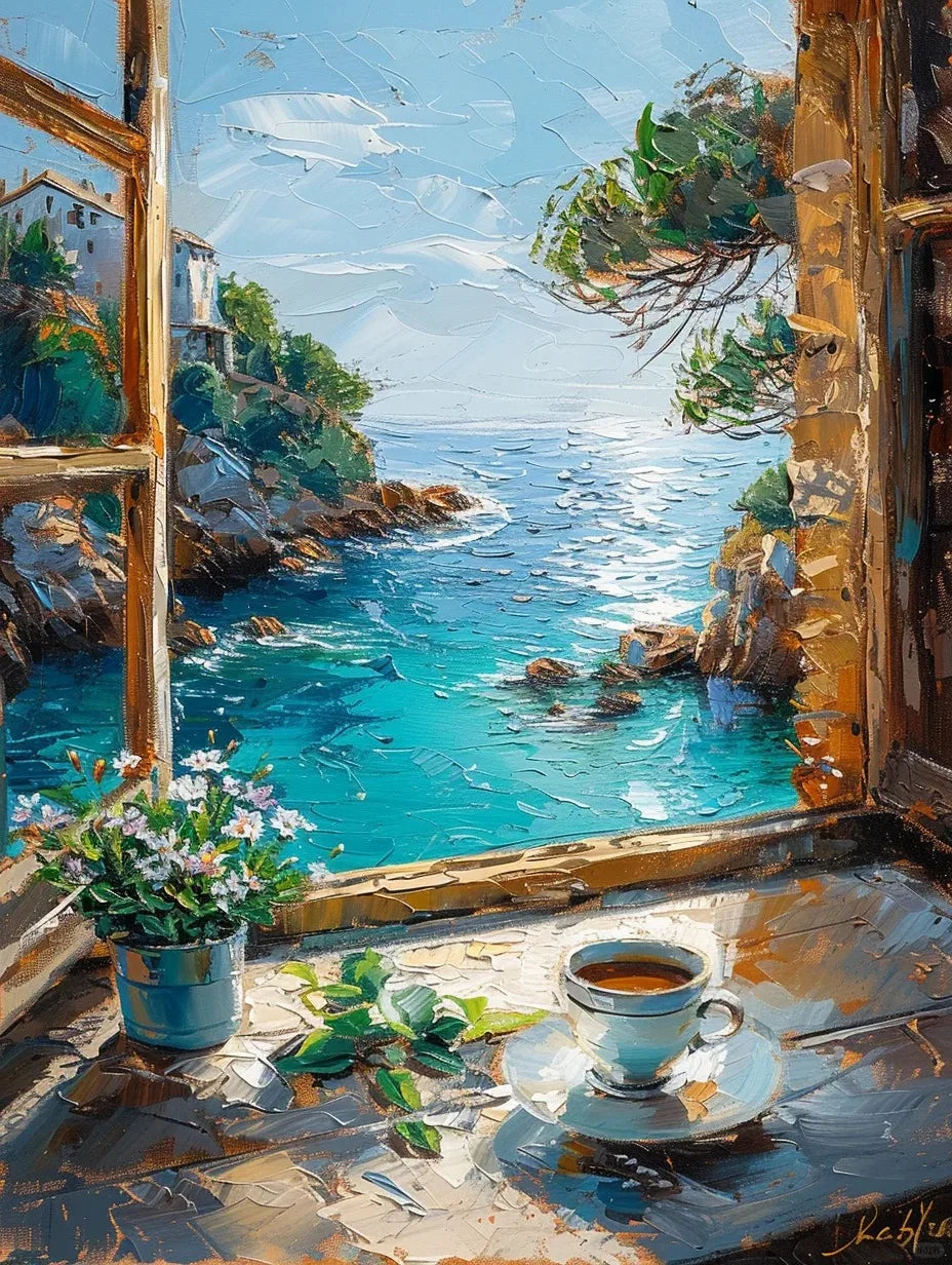 Colorful Graffiti Window Canvas