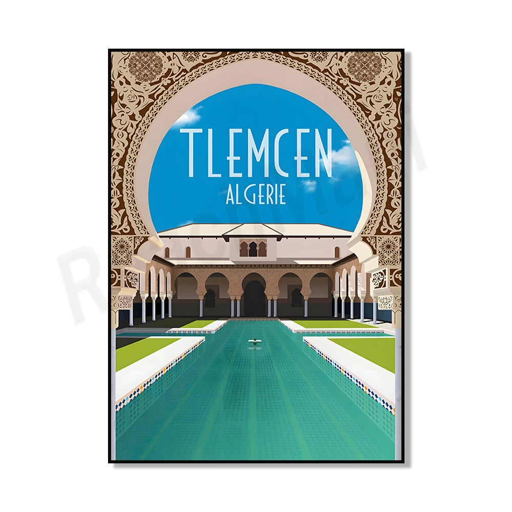 Minimalist Algiers Algeria Print