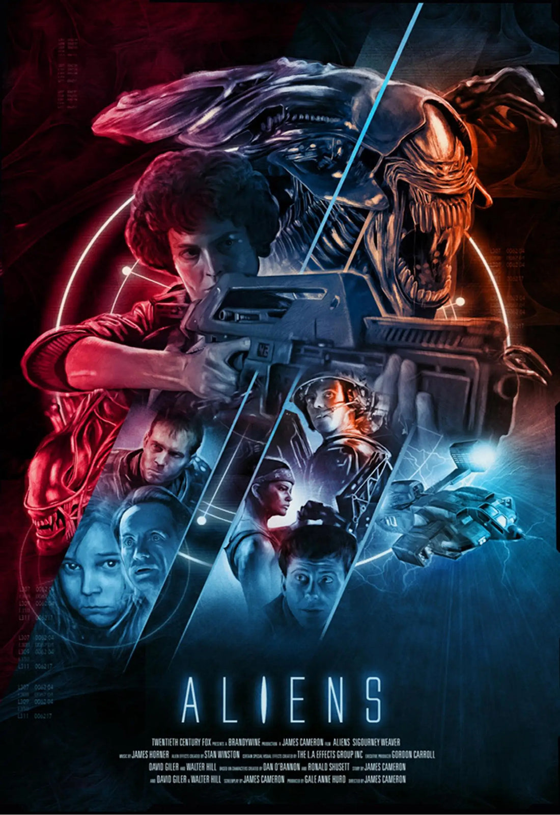 Classic Horror Alien Canvas