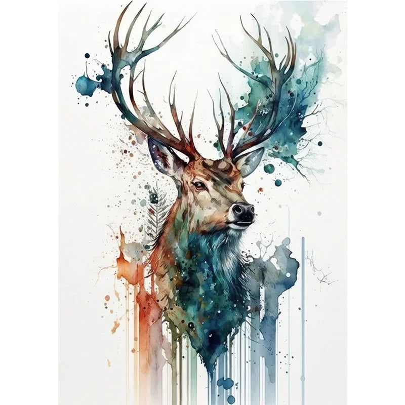 Cute Deer Jungle Canvas