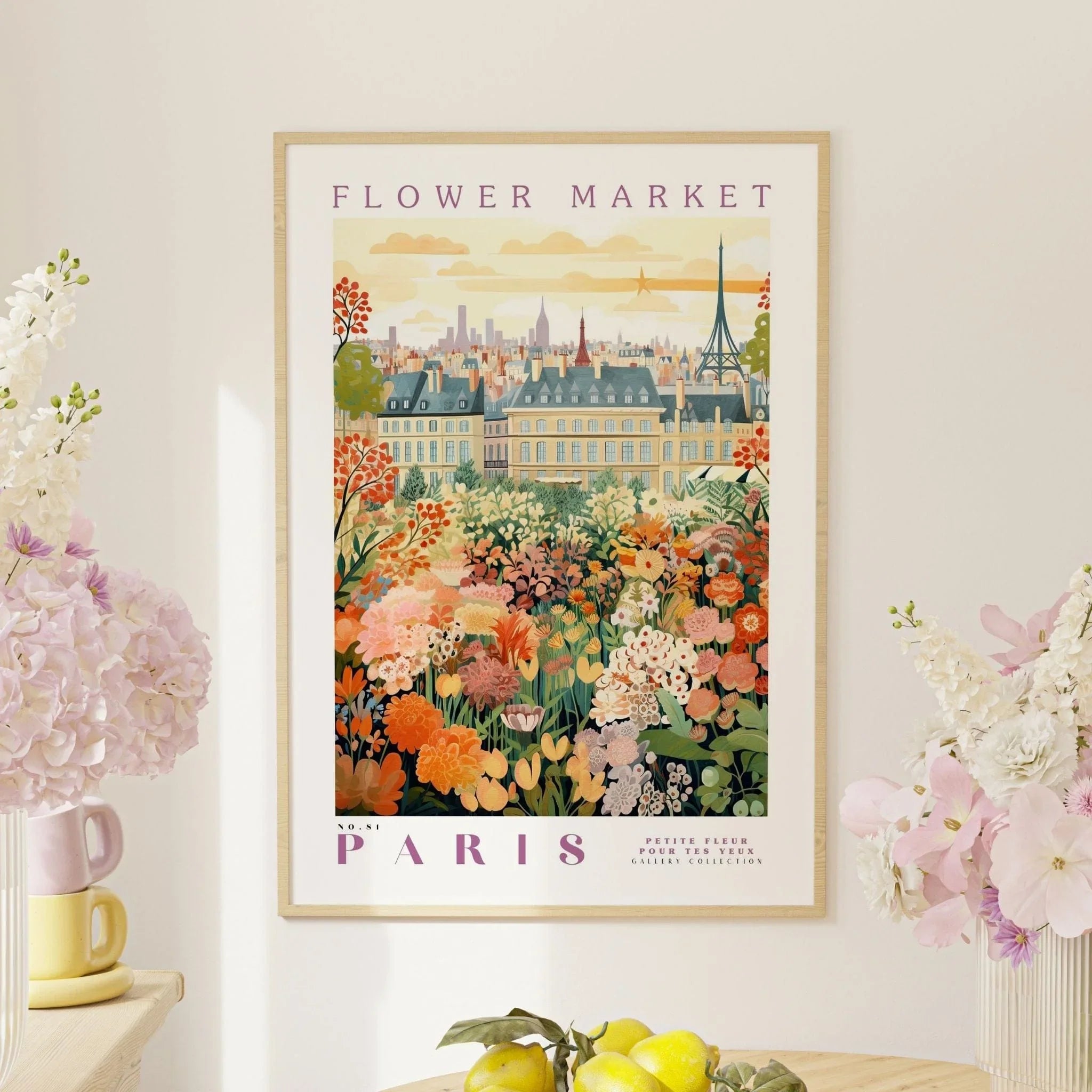Paris Flower Market Print