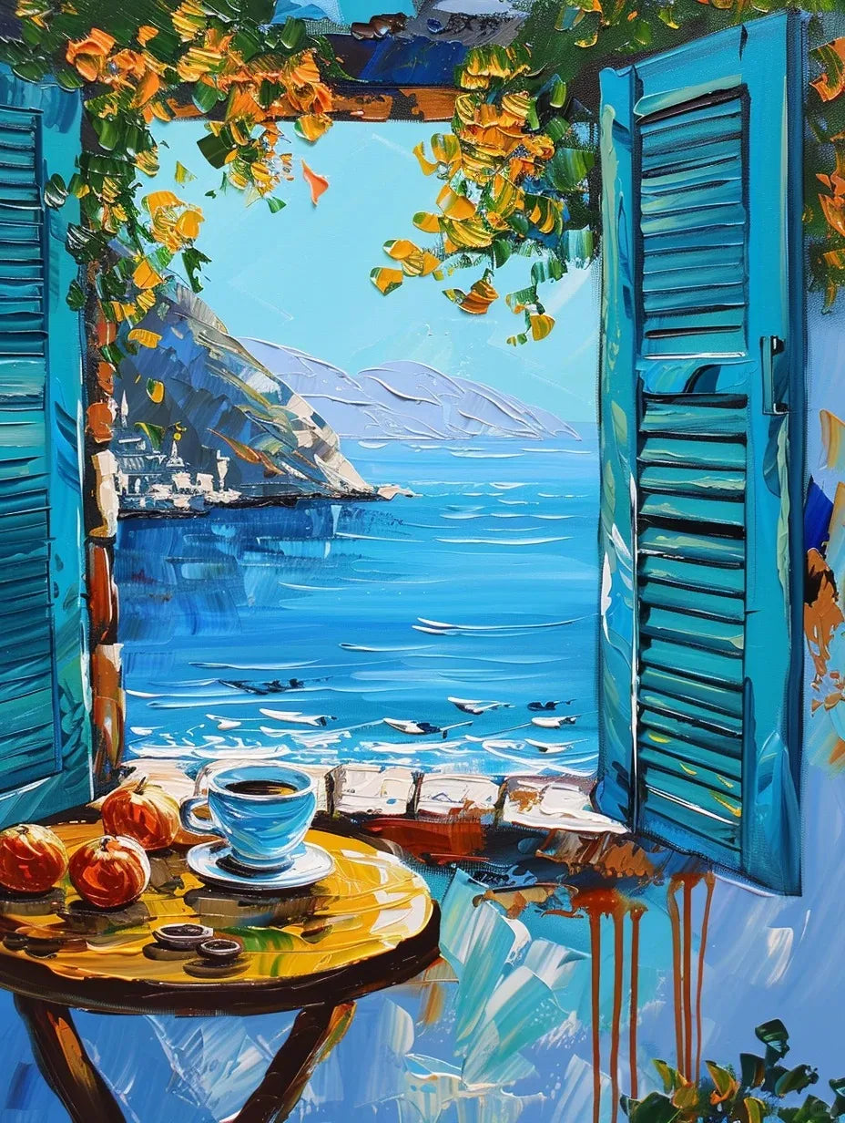 Colorful Graffiti Window Canvas