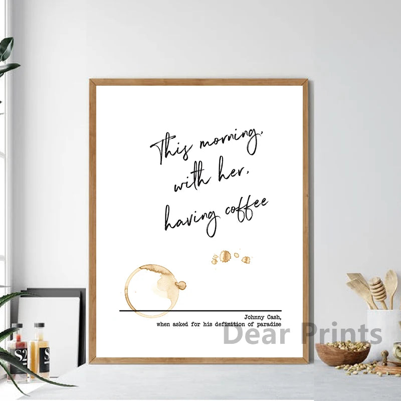 Minimalist Coffee Line Art