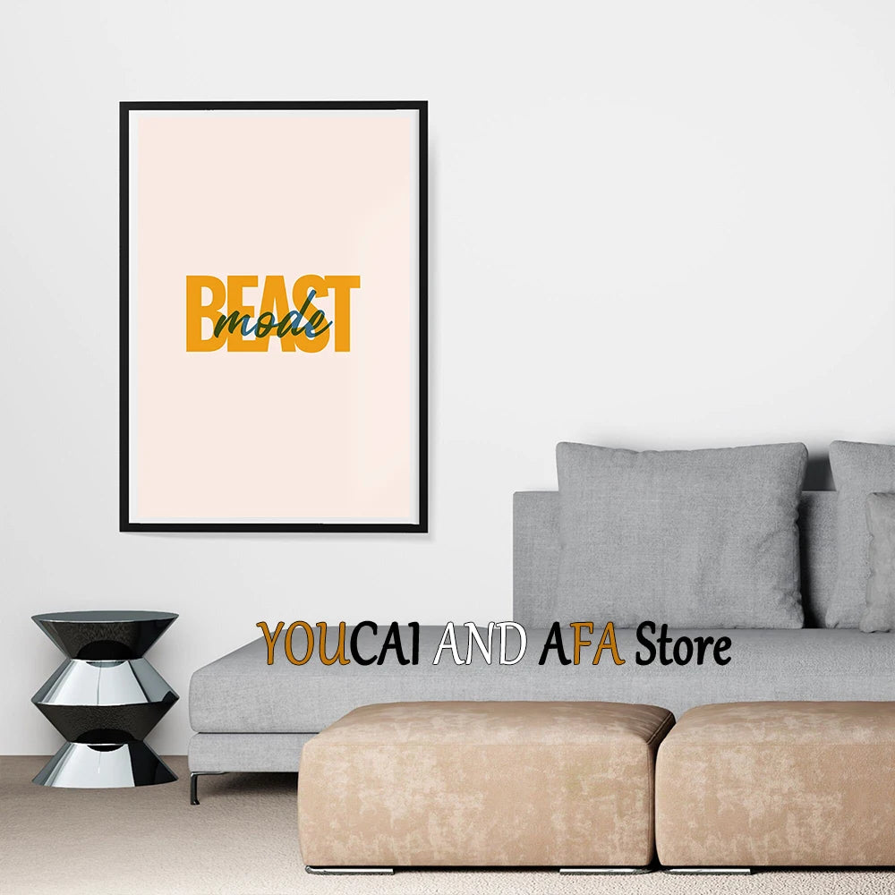 Minimalist Fitness Gym Poster