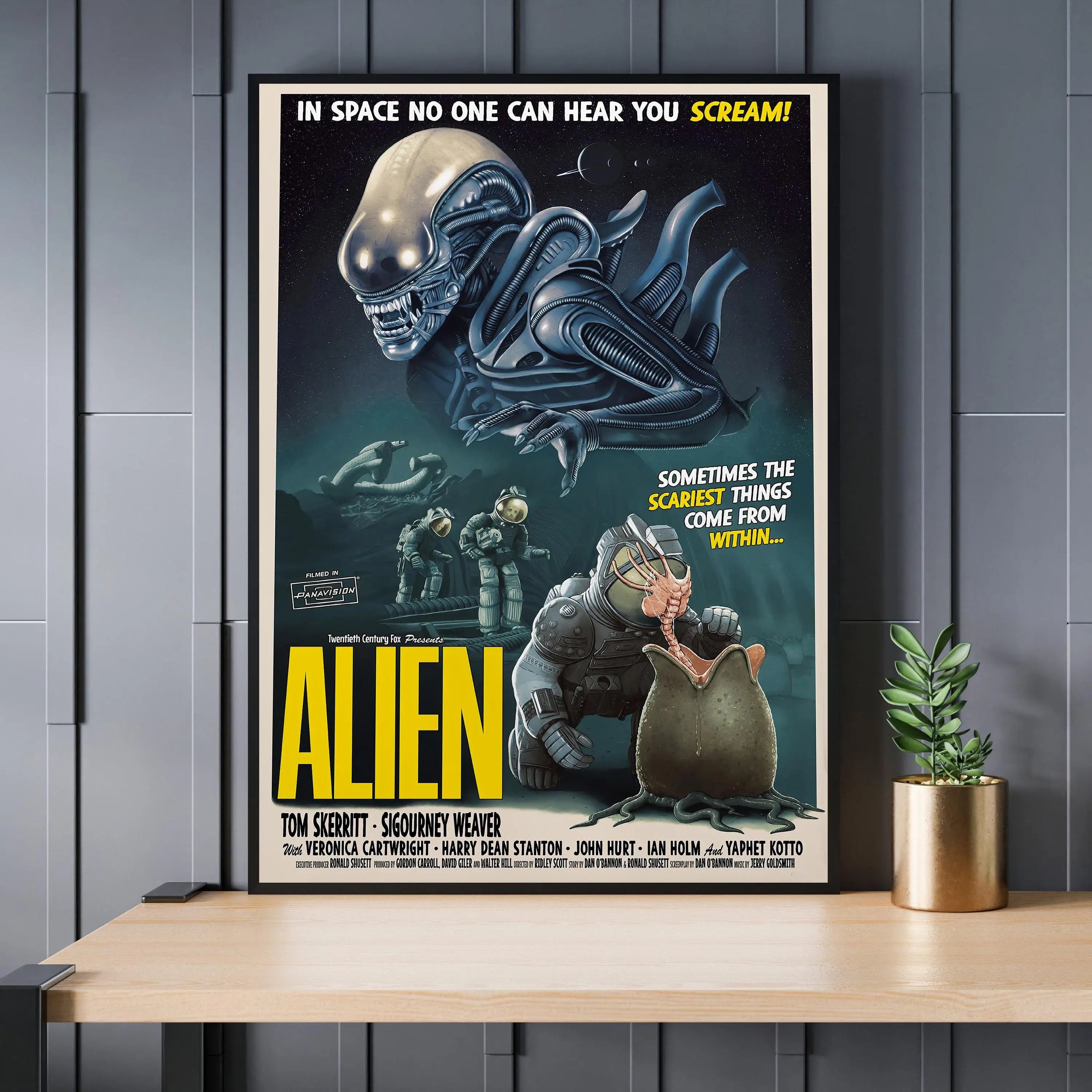 Classic Horror Alien Canvas