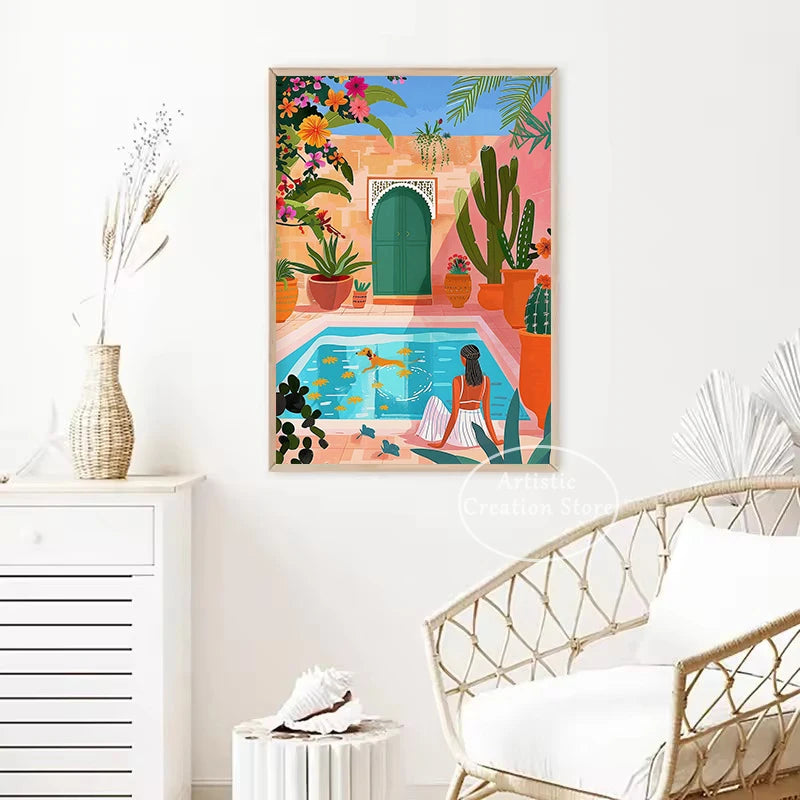 Marrakesh Morocco Travel Poster