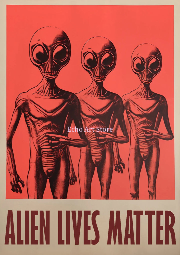 Vintage Alien Astronaut Art