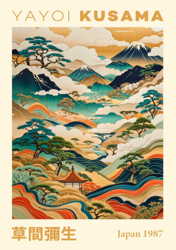 Japanese Geometric Landscape Art