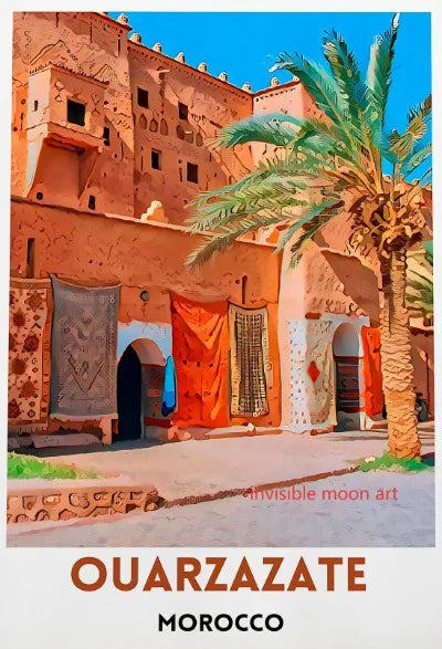 Moroccan Travel Art Poster