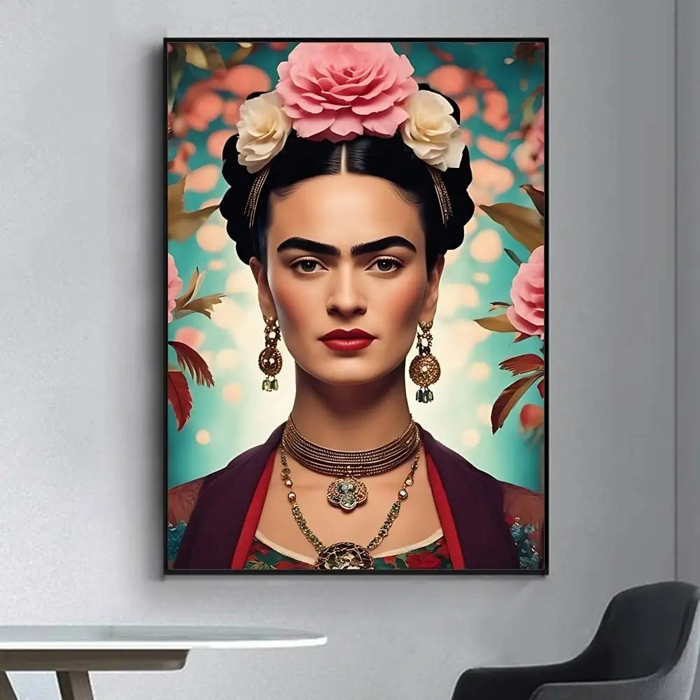 Frida Kahlo Retro Poster