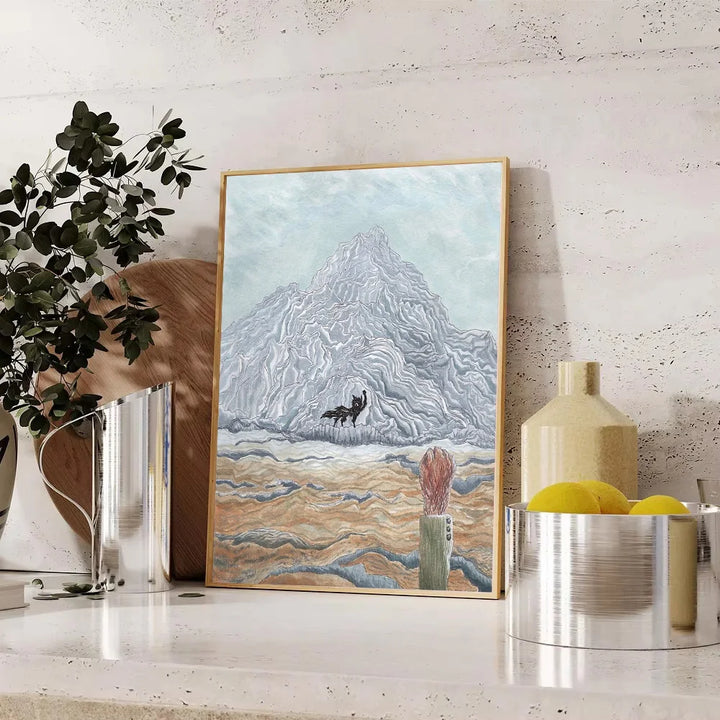 Rustic Mountain Landscape Poster