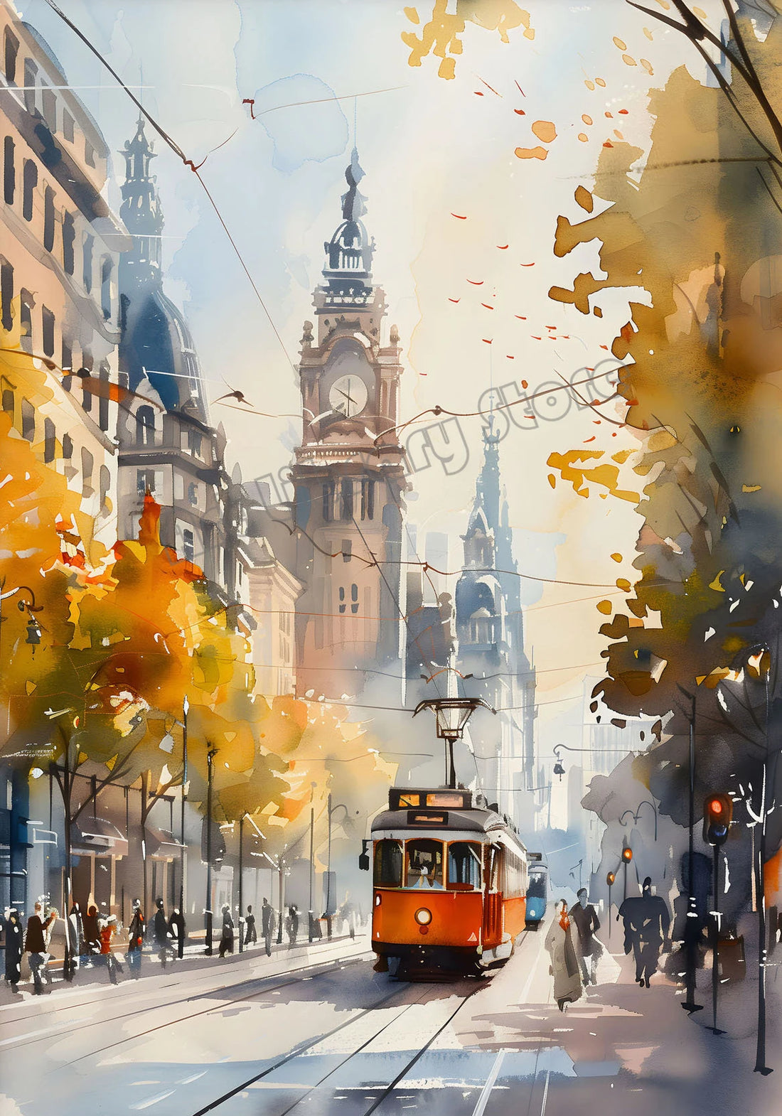 Retro Europe Travel Poster