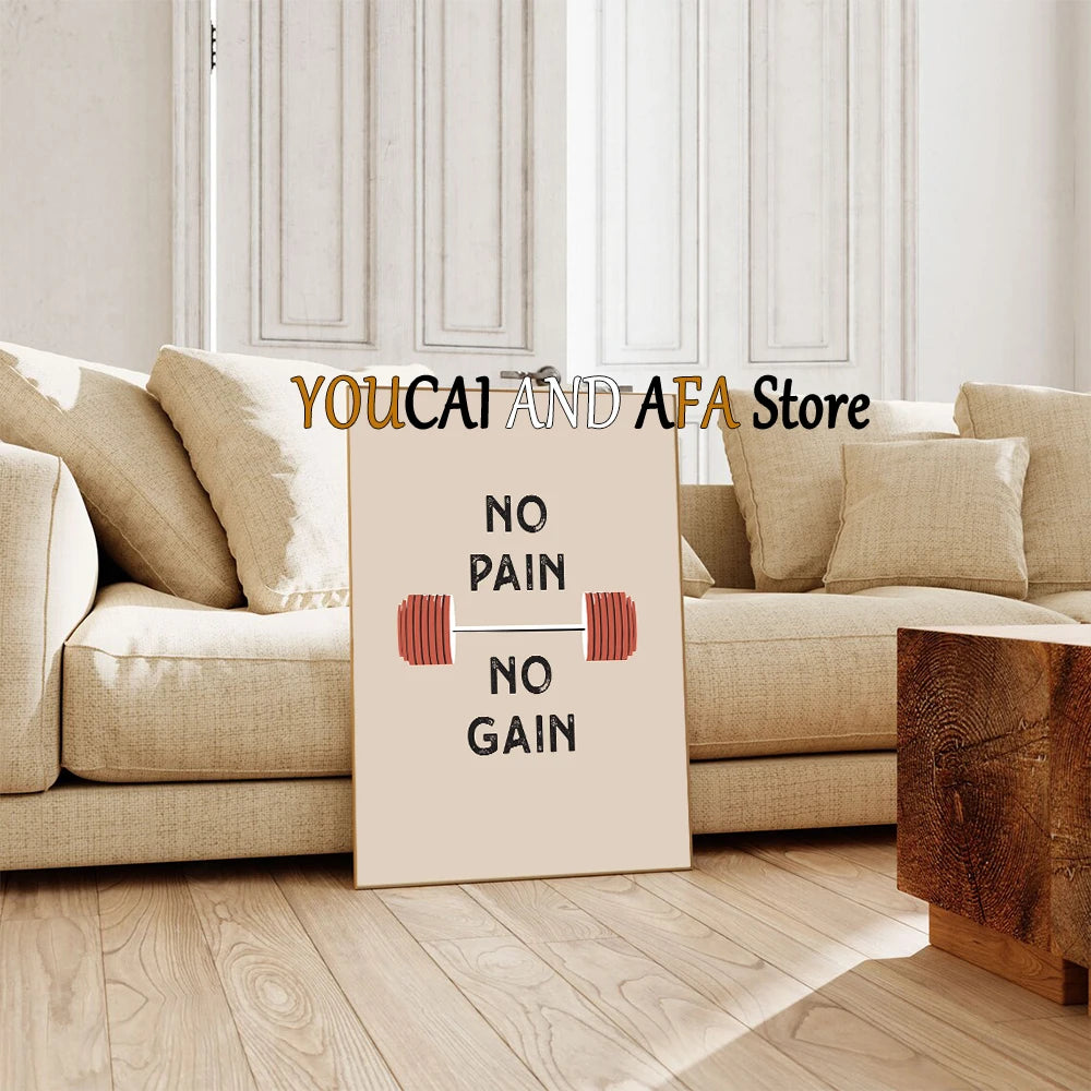 Minimalist Fitness Gym Poster