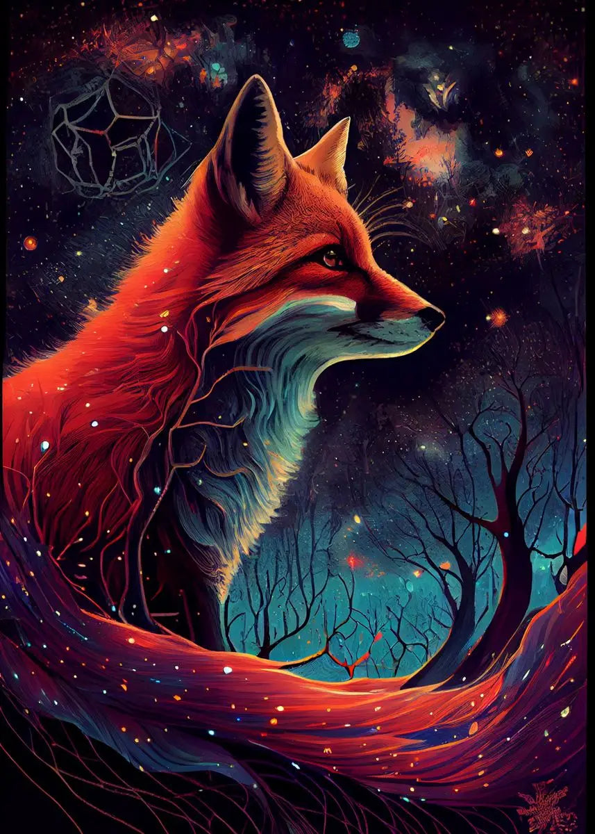 Forest Fox Wall Poster