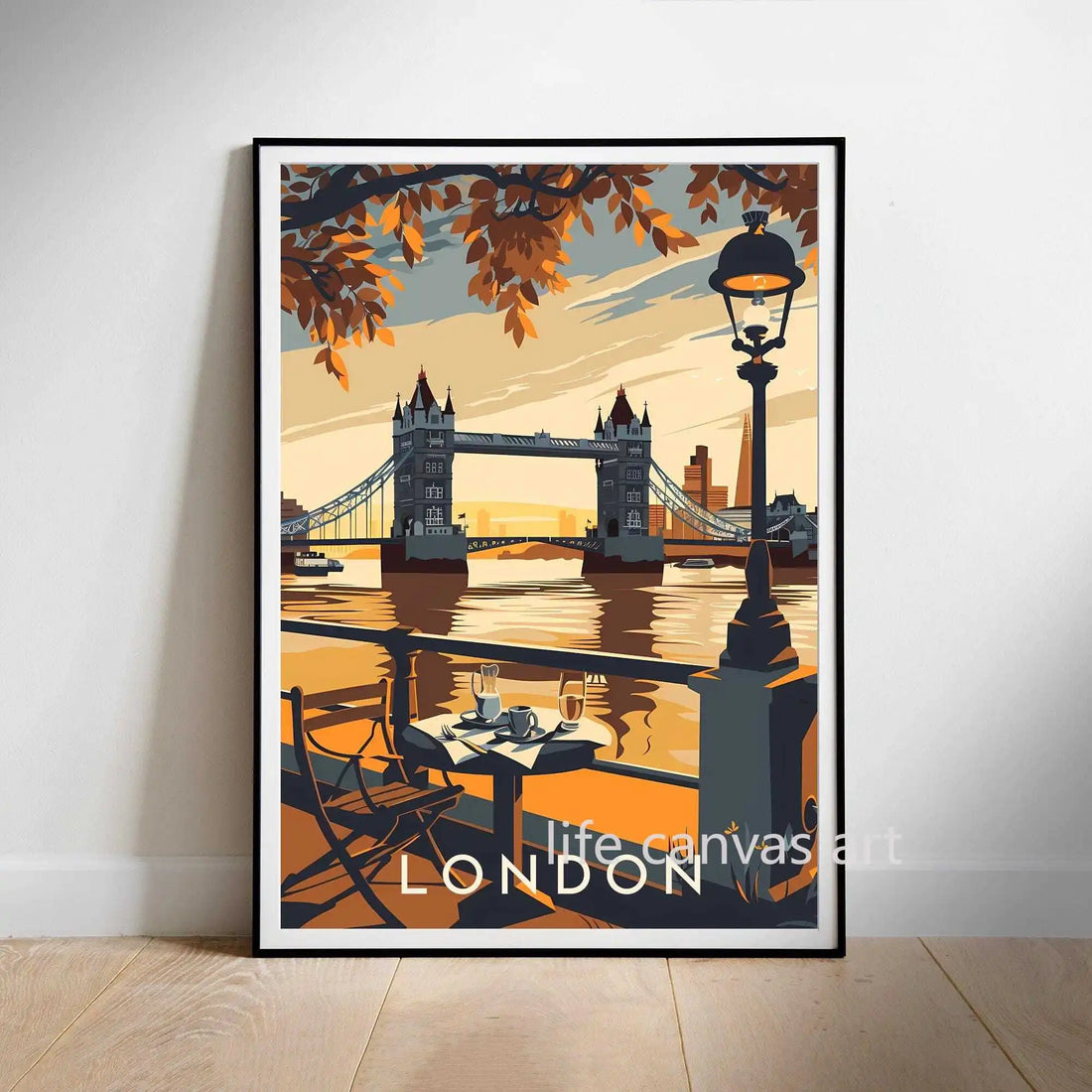 Retro Europe Travel Cities Poster