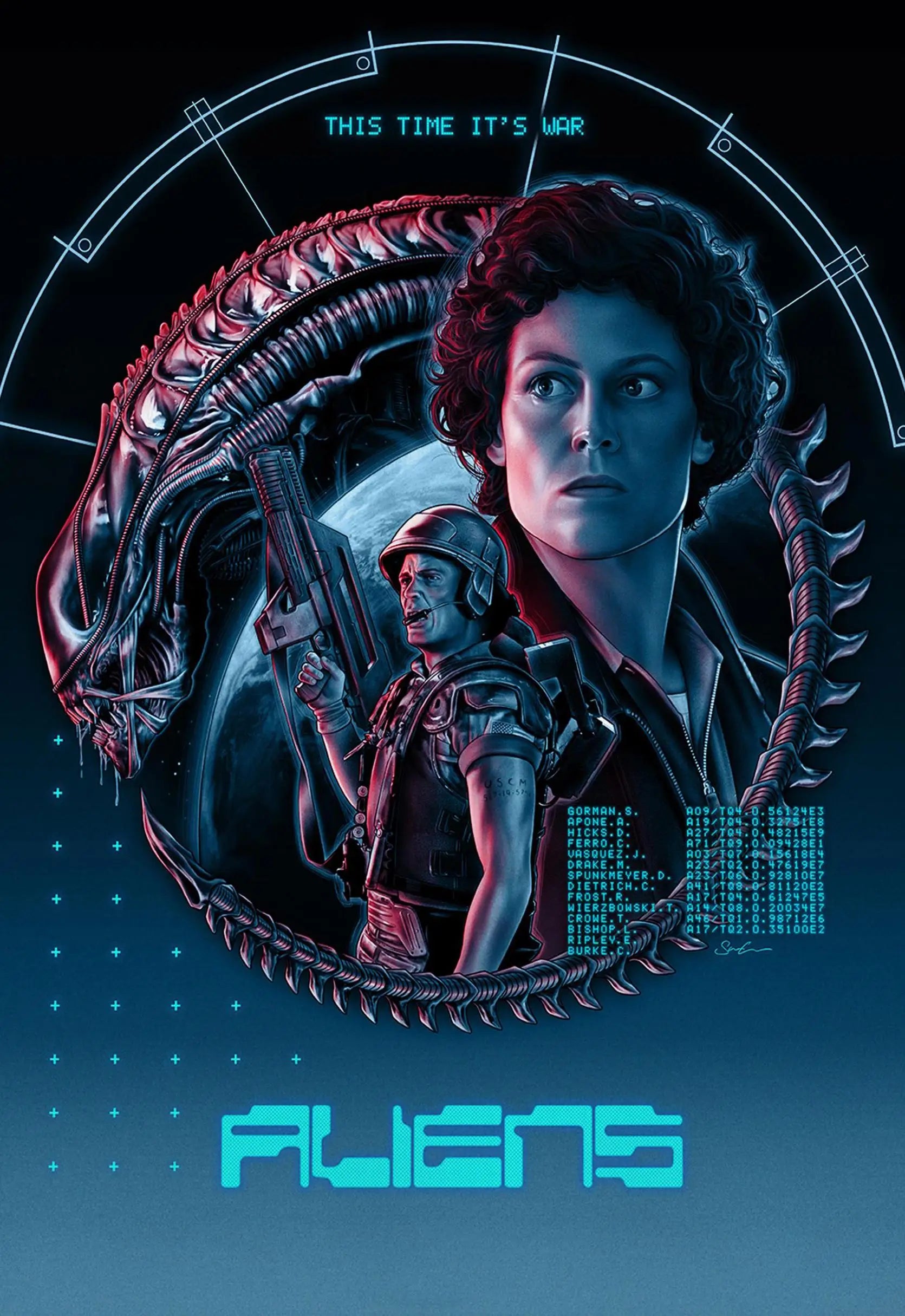 Classic Horror Alien Canvas