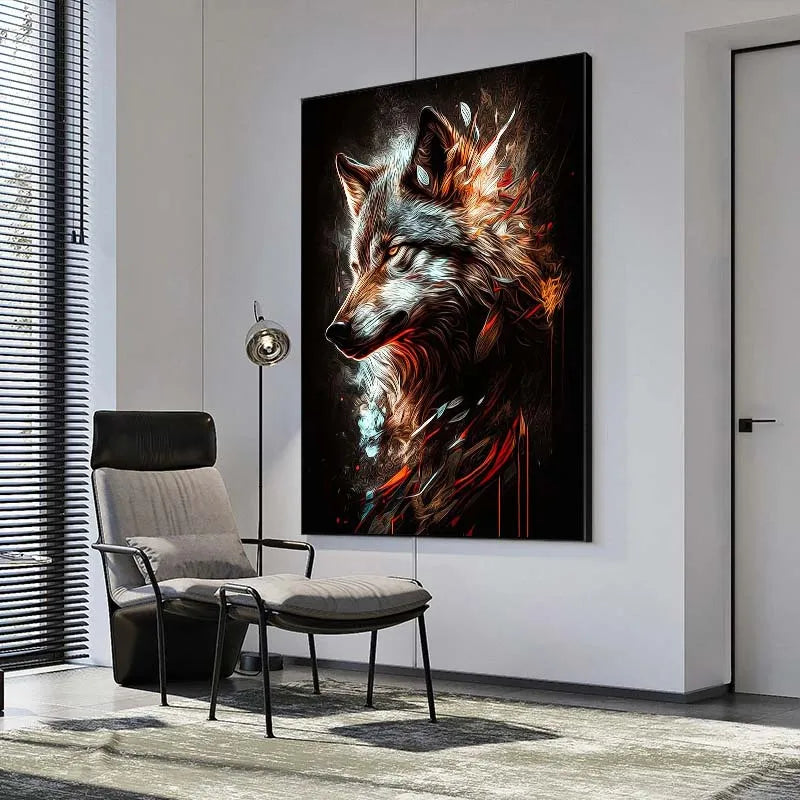 Wolf Modern Art Canvas