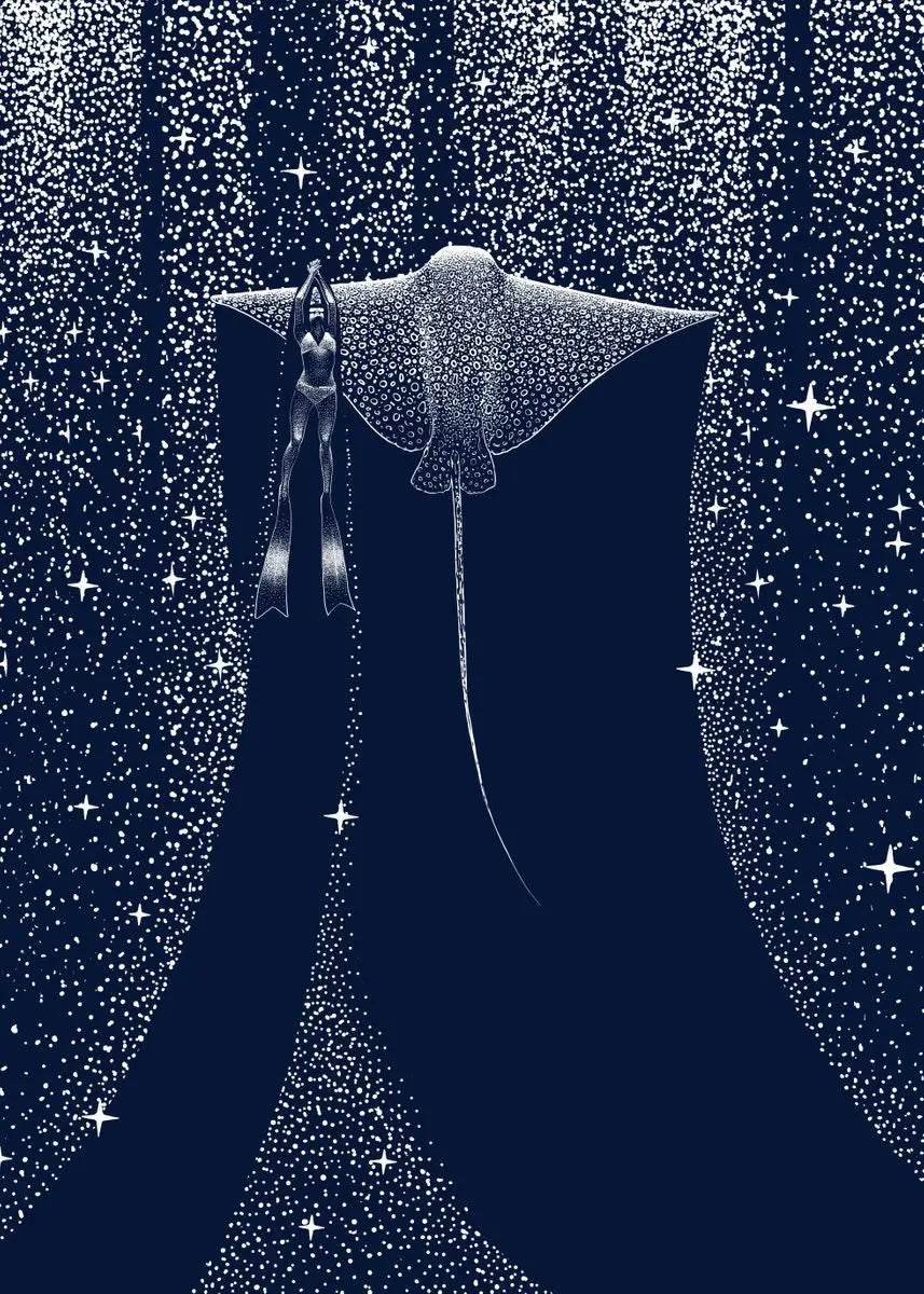 Cosmic Ocean Animal Canvas