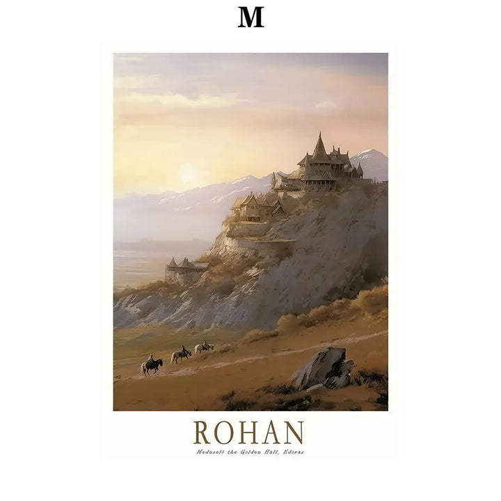 Middle-Earth Retro Travel Art