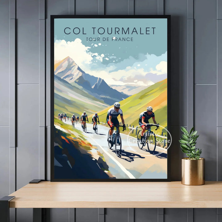 Tour de France Cyclist Poster