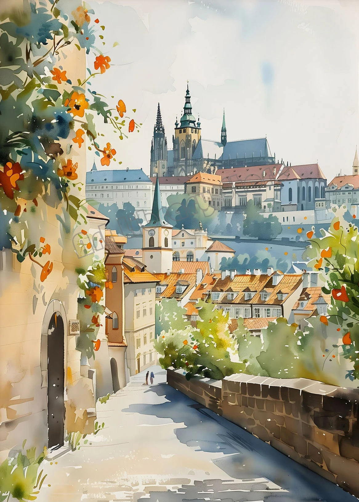 Retro Europe Travel Poster