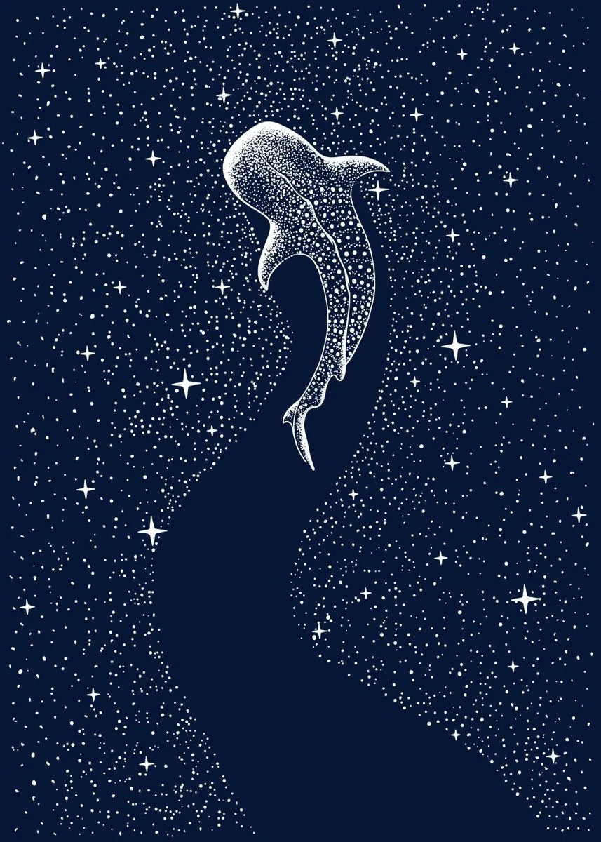 Cosmic Ocean Animal Canvas