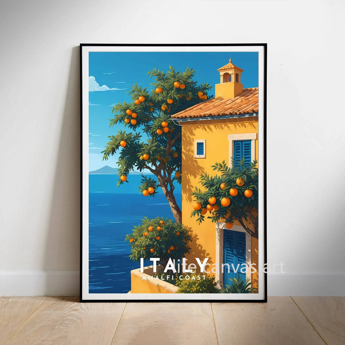Retro Europe Travel Cities Poster