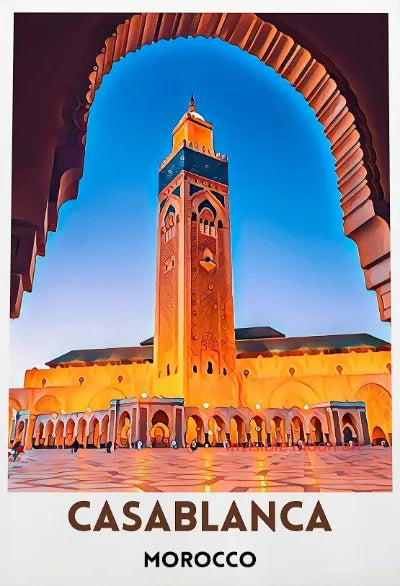 Moroccan Travel Art Poster