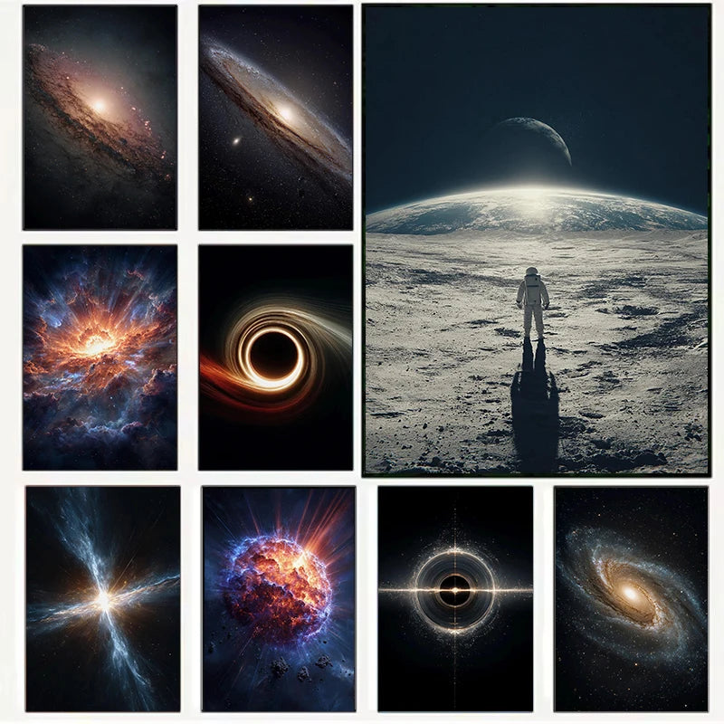 Sci-Fi Galaxy Black Hole Art