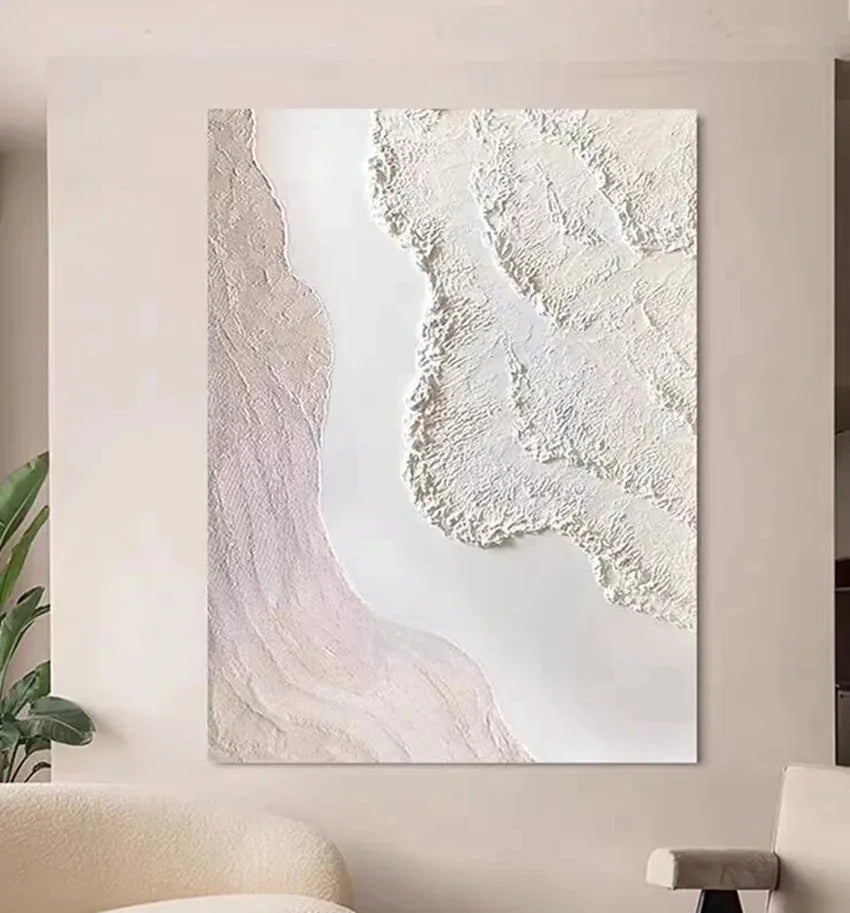 White Line Concept Art Canvas