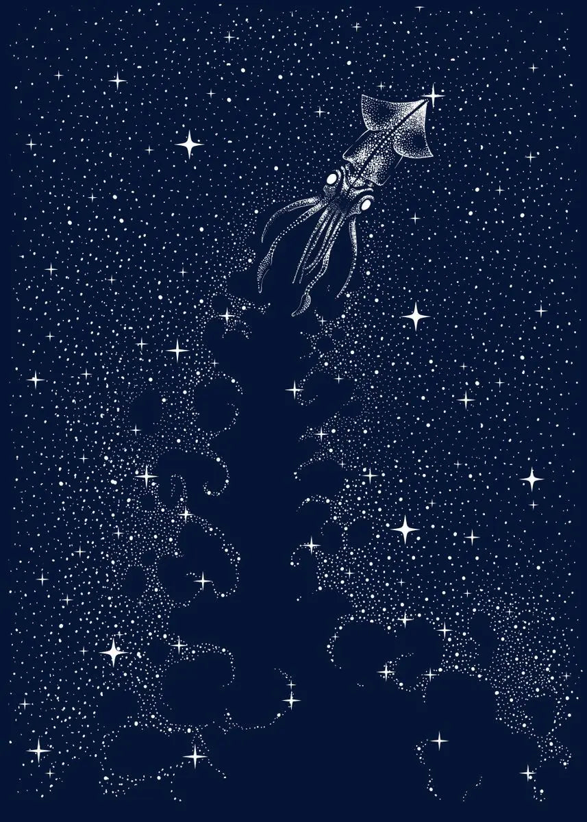 Cosmic Ocean Animal Canvas