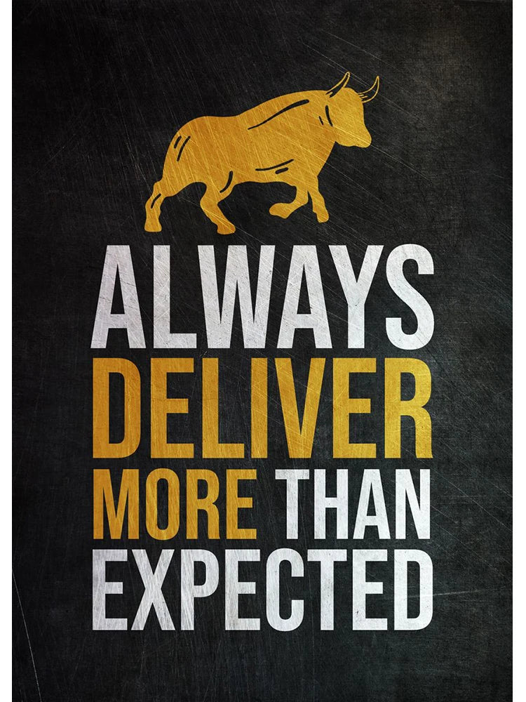 Golden Office Quote Canvas