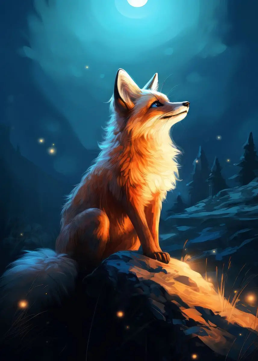 Forest Fox Wall Poster