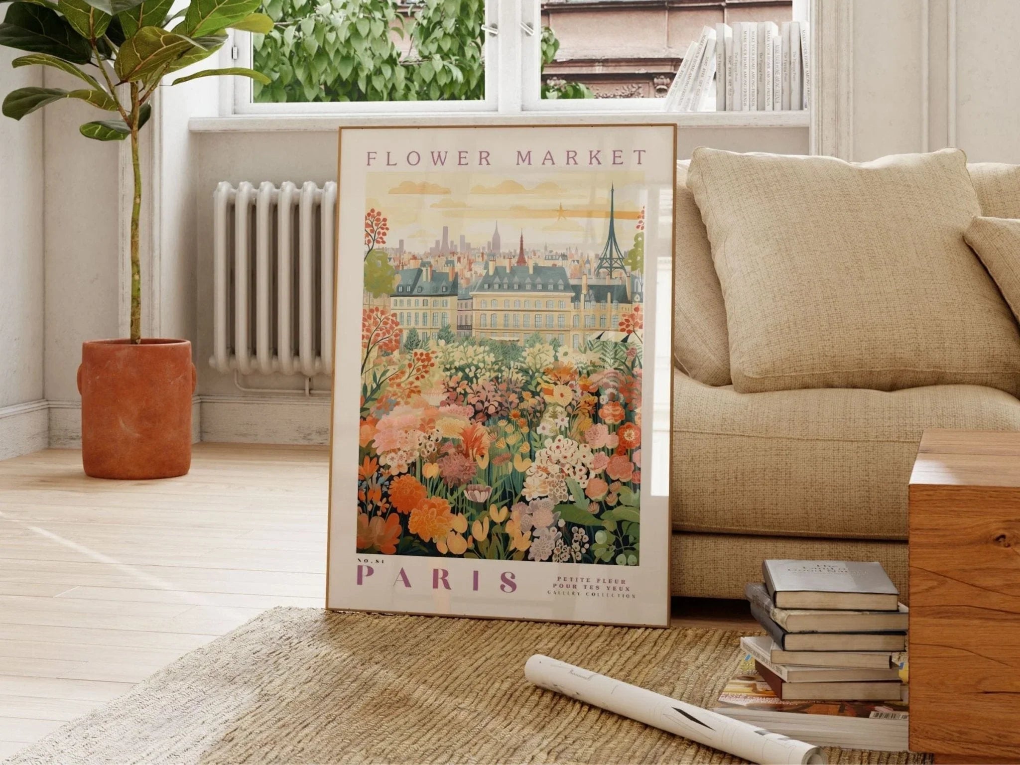 Paris Flower Market Print