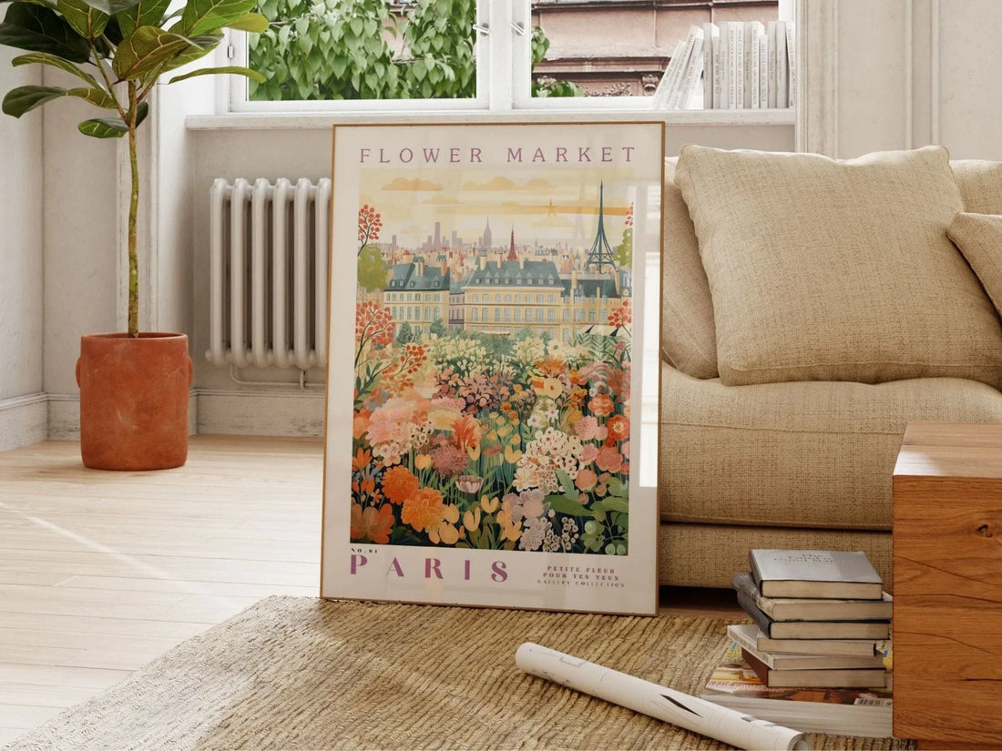 Paris Flower Market Print