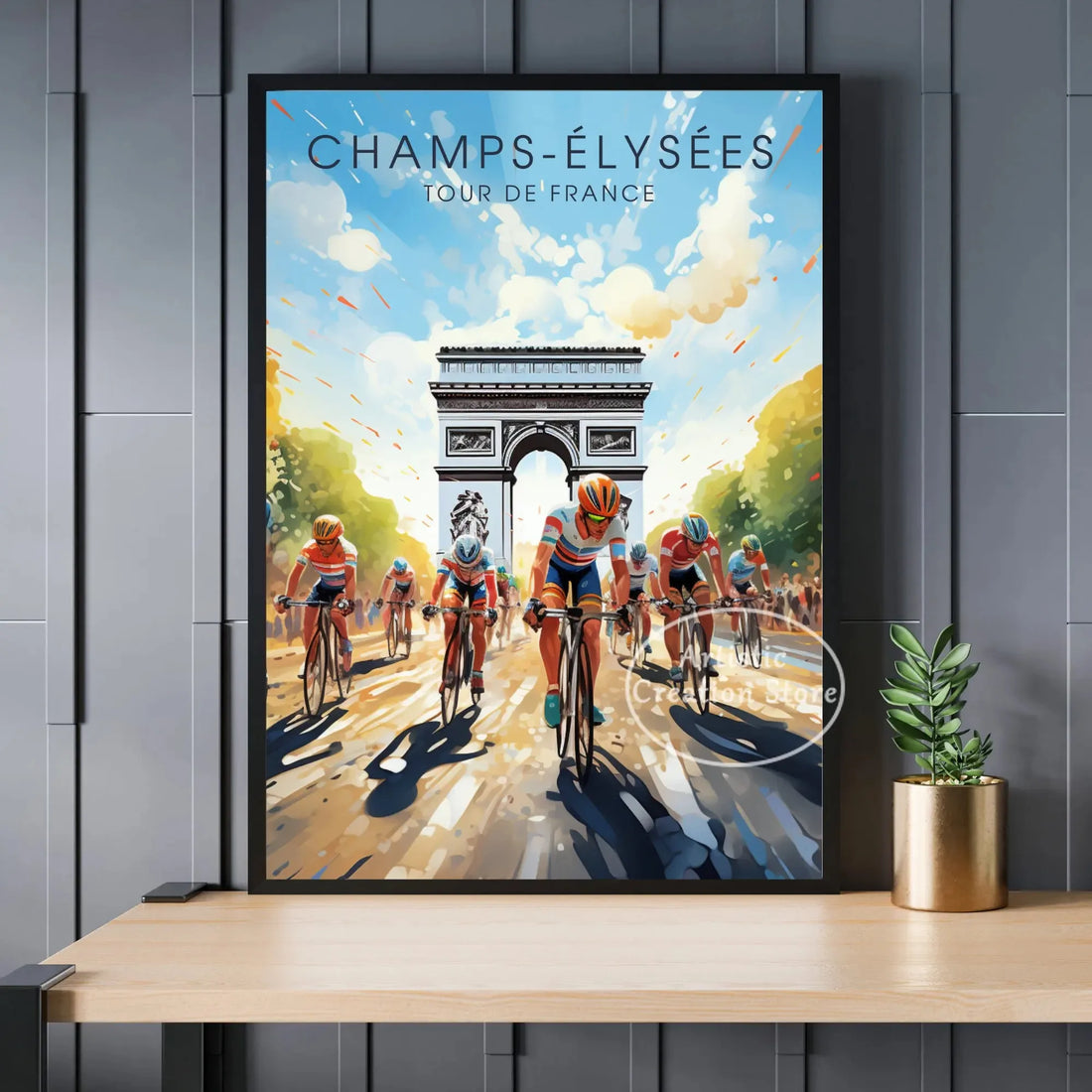 Tour de France Cyclist Poster