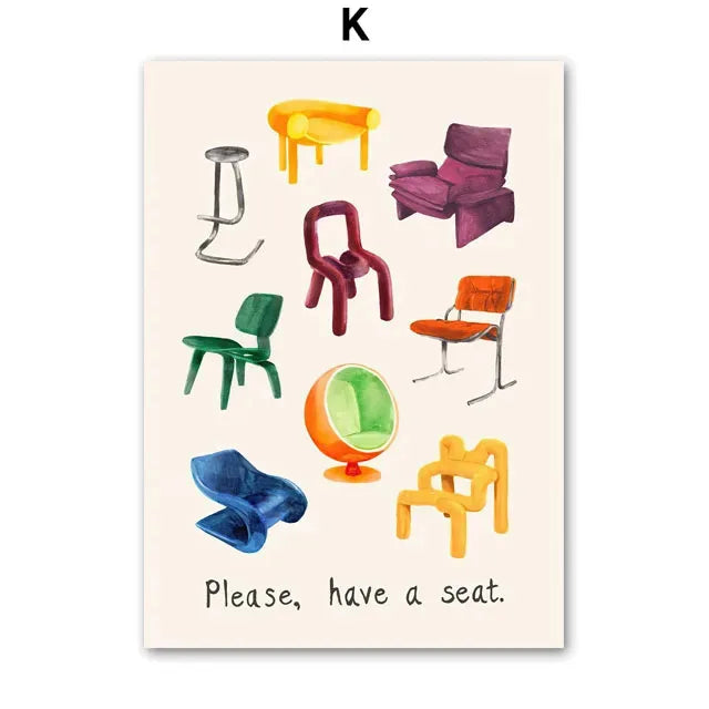 Colorful Crocodile Fish Abstract Canvas