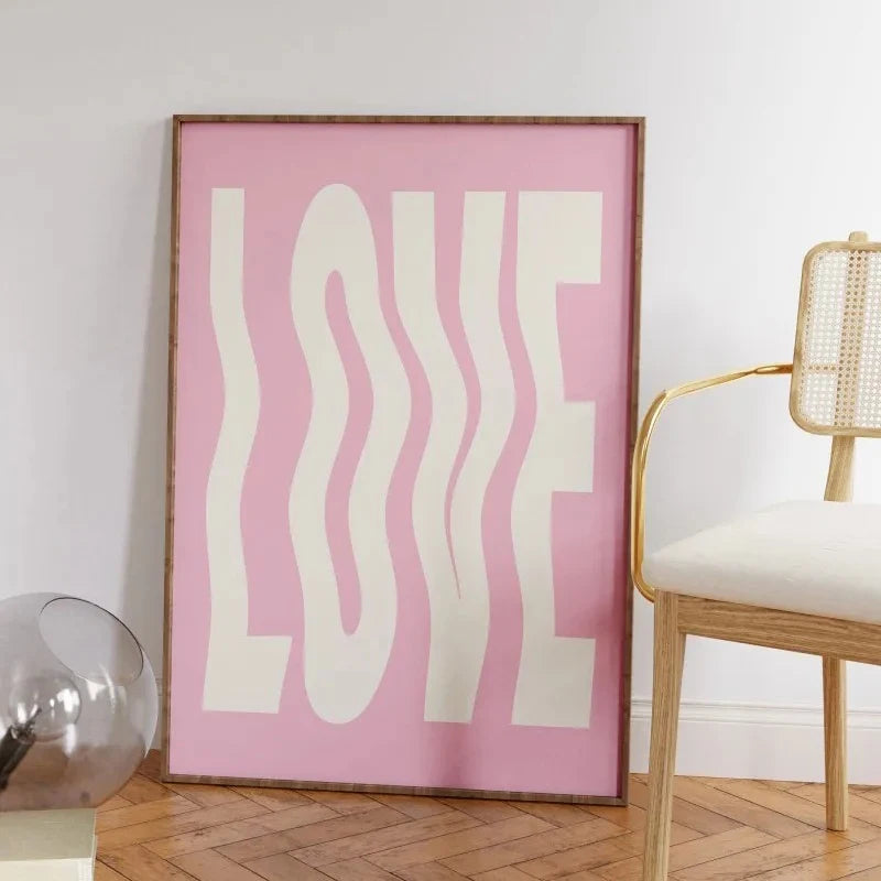 Chaos Typography Canvas Art