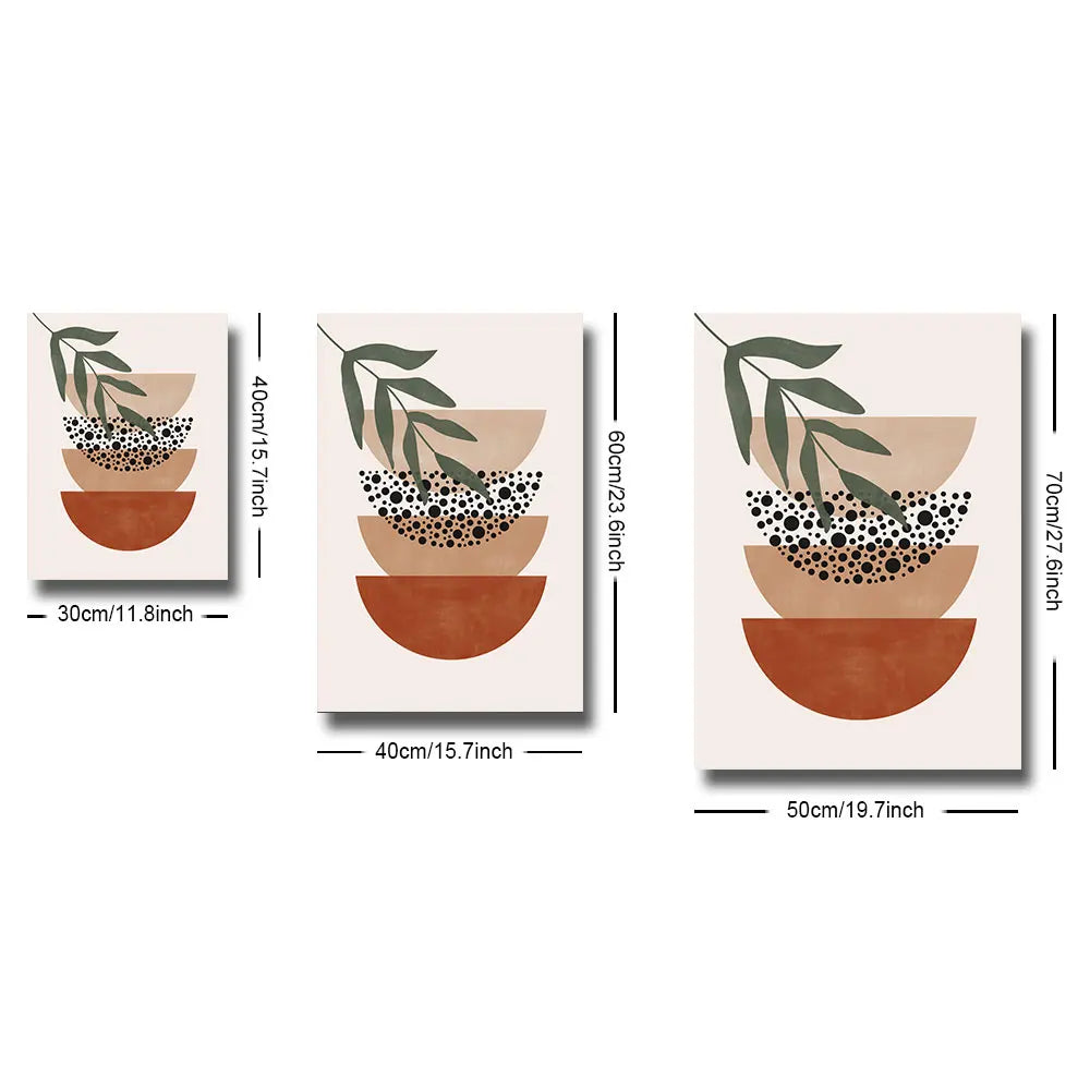 Terracotta Mid-Century Wall Set