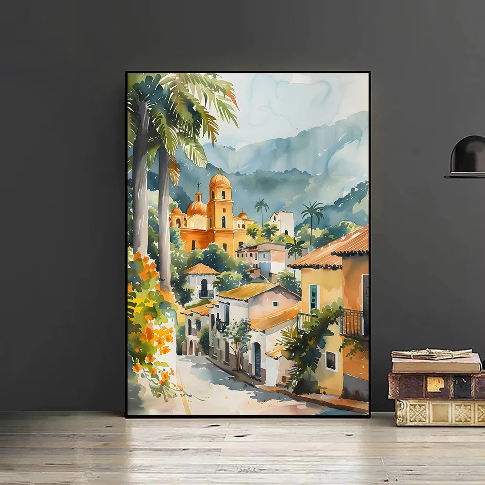 Retro Europe Travel Poster