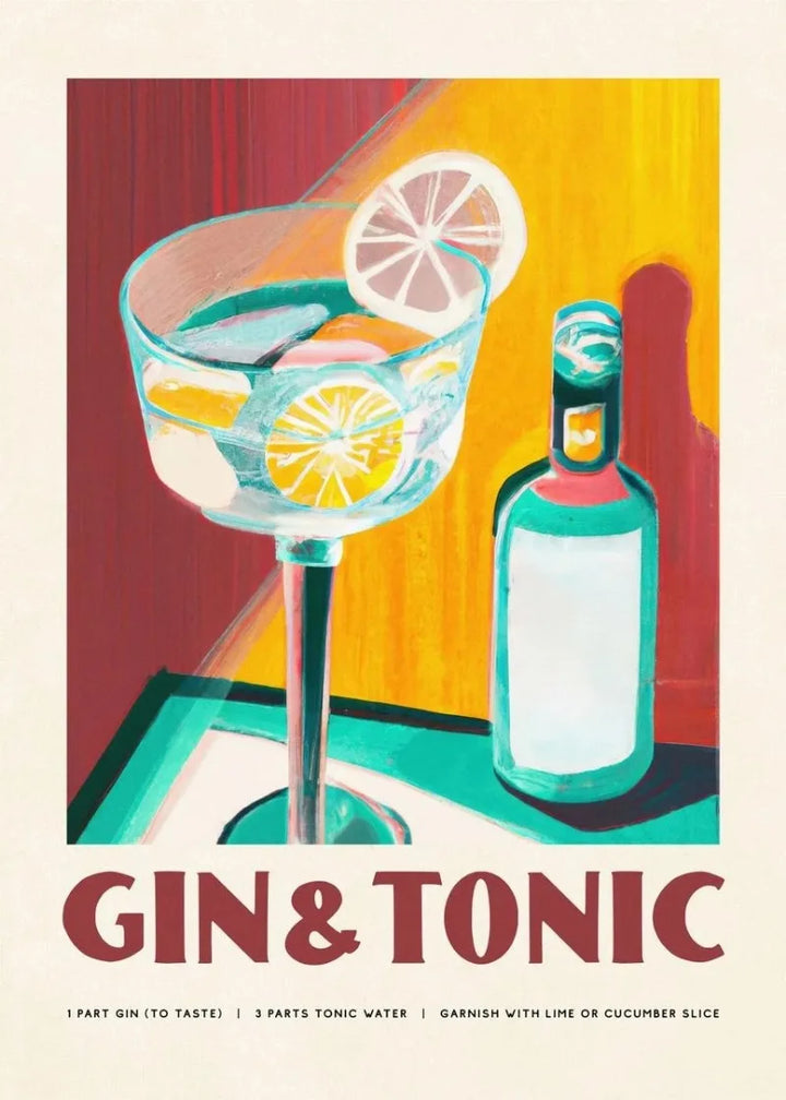 Mojito Cocktail Bar Poster