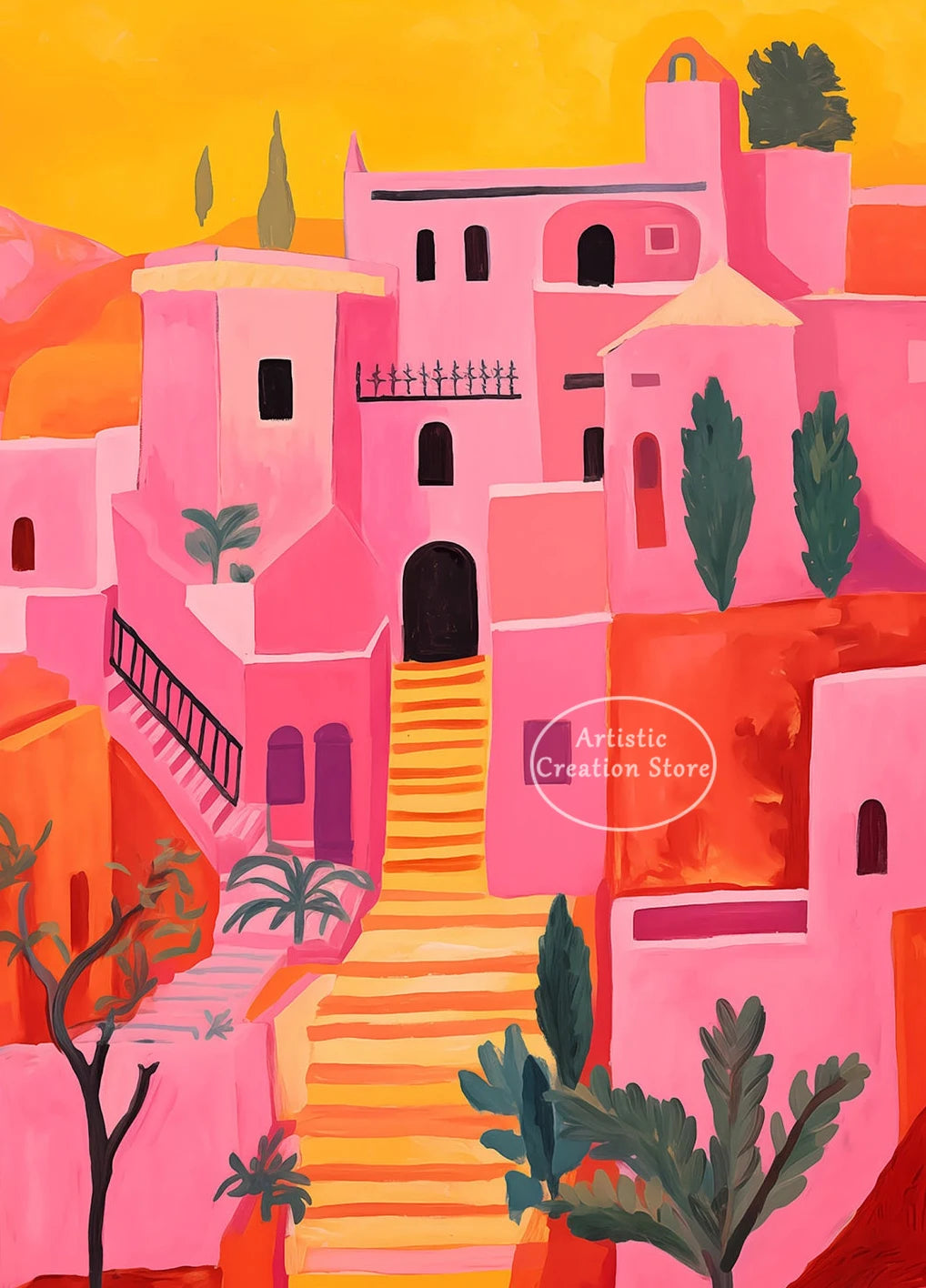 Marrakesh Morocco Travel Poster