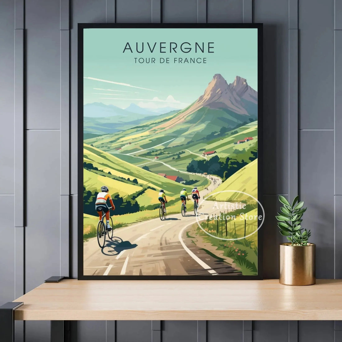 Tour de France Cyclist Poster
