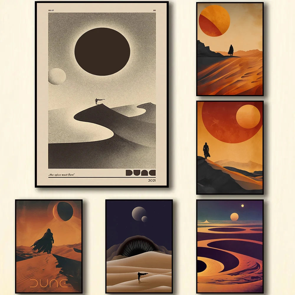 Retro Dune Arrakis Art