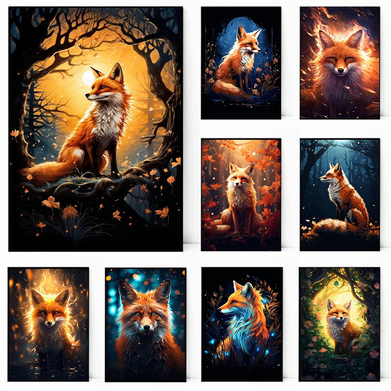 Forest Fox Wall Poster