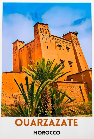 Moroccan Travel Art Poster