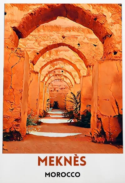 Moroccan Travel Art Poster