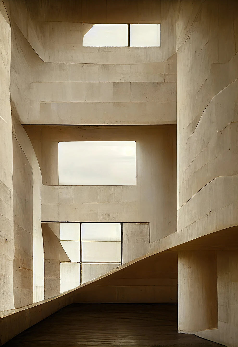 Fallingwater Bauhaus Architecture Poster