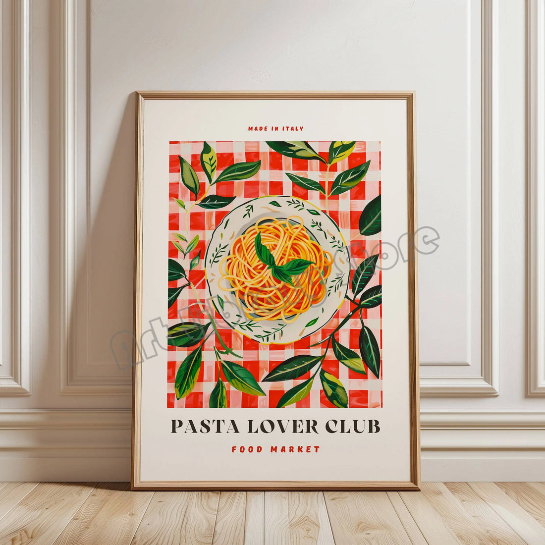 Retro Italian Food Illustration